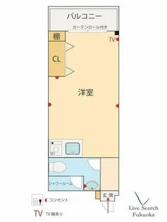 コープオリンピア高砂【4階】の間取り