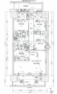 ウエリス姫路【1207号室】の間取り