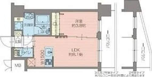 エスタート御幣島(旧 ディームス御幣島)【7階】の間取り
