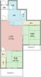メゾン吹上【1階】の間取り