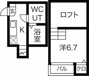 アストリア名駅【1階】の間取り