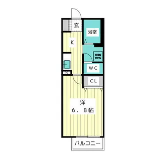 1Kの間取り画像