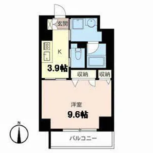 シティポケット【0301号室】の間取り