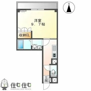 プランドール桜【301号室】の間取り