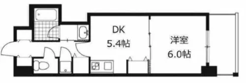 クリーデンス福島【4階】の間取り