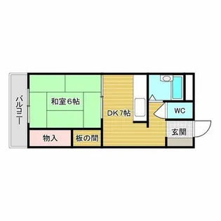 豊町ヴィラ【3階】の間取り
