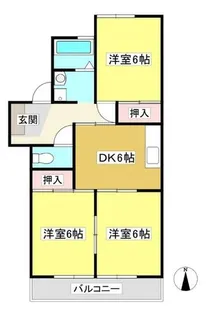 田中グリーンハイツ【1階】の間取り