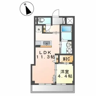 レヴォントゥレットⅡ【2階】の間取り