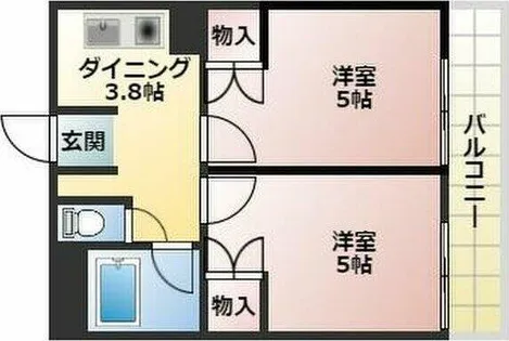 ハイム戸部【1階】の間取り
