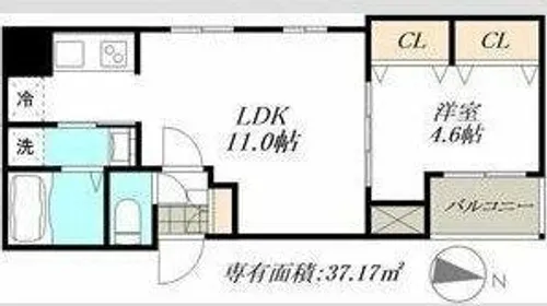 Cherim桜本町Legacy【2階】の間取り