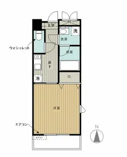 ブロッサム茨木【5階】の間取り