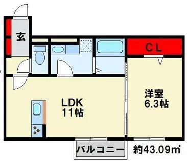 Sun Light【2階】の間取り
