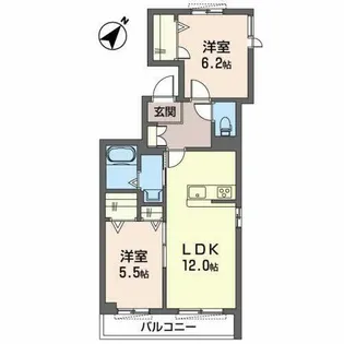 スカイヴィラ聖徳【0301号室】の間取り