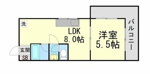 マルタカマンション【3階】の間取り