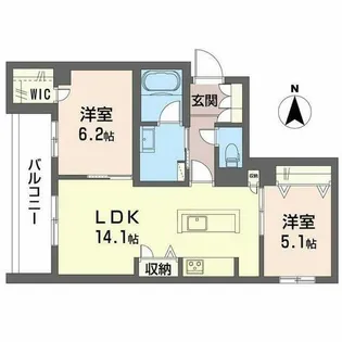 グラン ノーブル【0203号室】の間取り