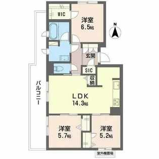 グラン ノーブル【0401号室】の間取り