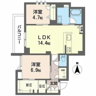 グラン ノーブル【0301号室】の間取り