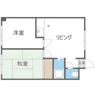 南郷ハイツイレブン【2階】の間取り