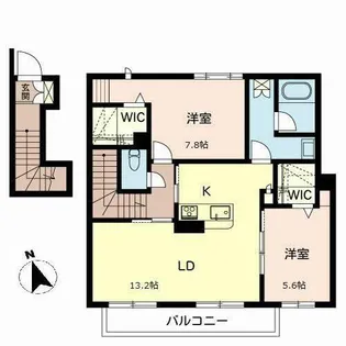 メゾン・シャルール【2階】の間取り