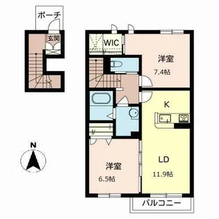 シャーメゾン ホープ【2階】の間取り