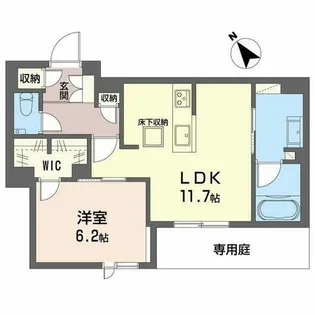 ラ ピエノ【0101号室】の間取り