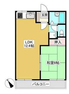ライトハイツH棟【101号室】の間取り