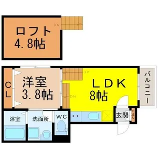 Hershey(ハーシー)【1階】の間取り