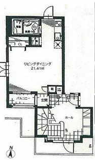 キャトルメゾン【1-O号室】の間取り