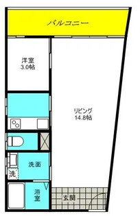 ワイズフラット【2階】の間取り
