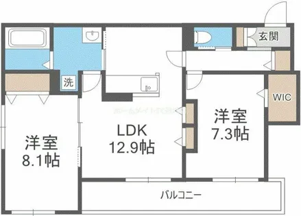 シルフィードうめきた【1階】の間取り