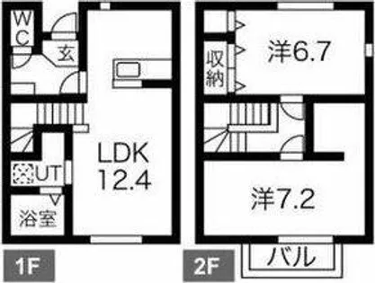 ファミール横川【102号室】の間取り