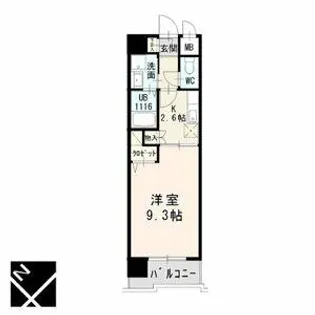 パンシオン千種【502号室】の間取り