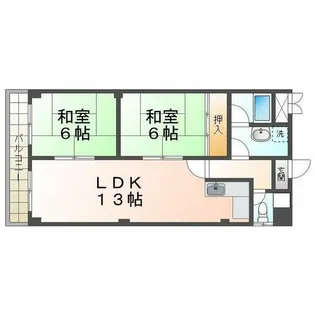 グリーンサイド春名3【3階】の間取り