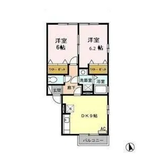 パークヒル【1階】の間取り