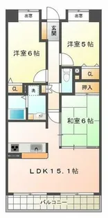 ラウムズ垂水【4階】の間取り