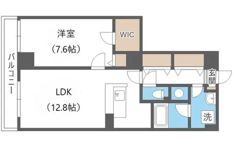 ビッグパレス南5条【4階】の間取り