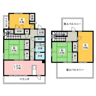 レジーナマルフク【4階】の間取り