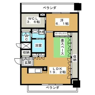 ロイヤルオーク栄セントラルプラザ【4階】の間取り