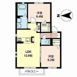 シャーメゾン鈴の宮【0207号室】の間取り
