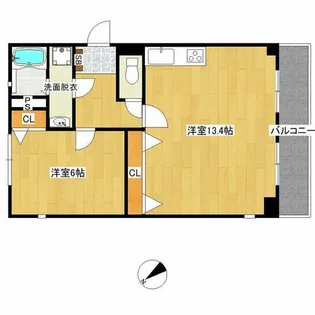 ルミエールKUSANO【4階】の間取り