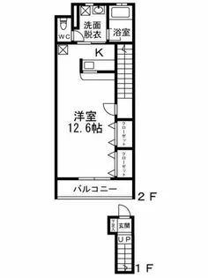 フジパレスフォンターナⅠ番館【2階】の間取り
