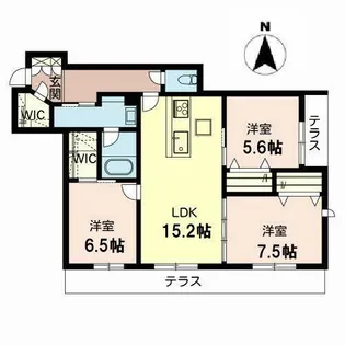 Sha-maison Grand Forest【0106号室】の間取り