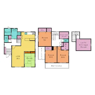 愛知県岡崎市明大寺町字畔土【一戸建】の間取り