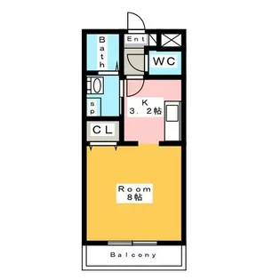 1Kの間取り画像