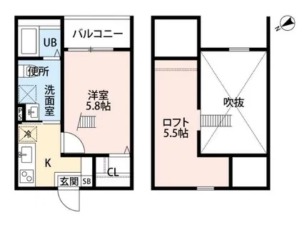 Endor鳴海(エンドアナルミ)【1階】の間取り