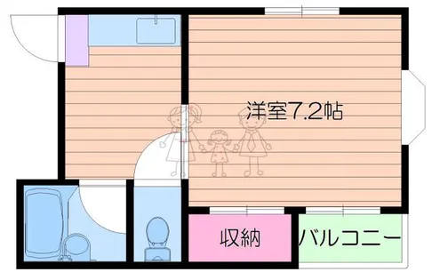 ジュネスシャトー11【5階】の間取り