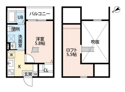 Endor 鳴海【1階】の間取り