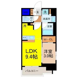 プレサンスレイズ千種今池【12階】の間取り