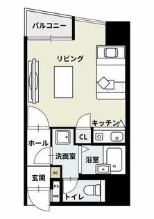 ダイナコート千代県庁口【11階】の間取り
