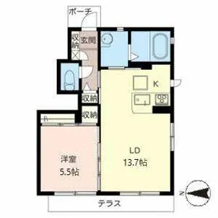 MAST COURT 石部【0102号室】の間取り